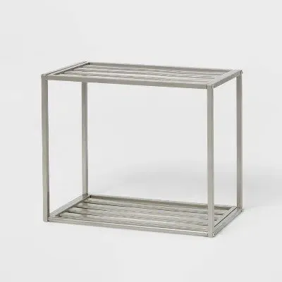Wall Shelf Brushed Nickel Metal - Brightroom