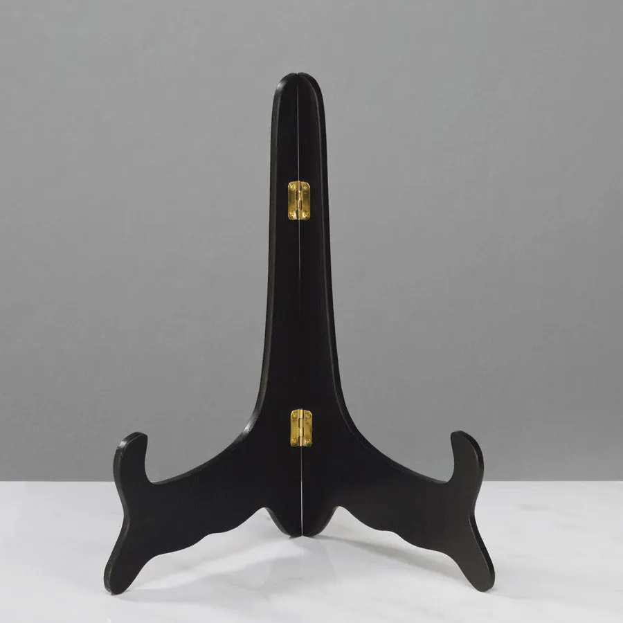 Wood Plate Stand - Black