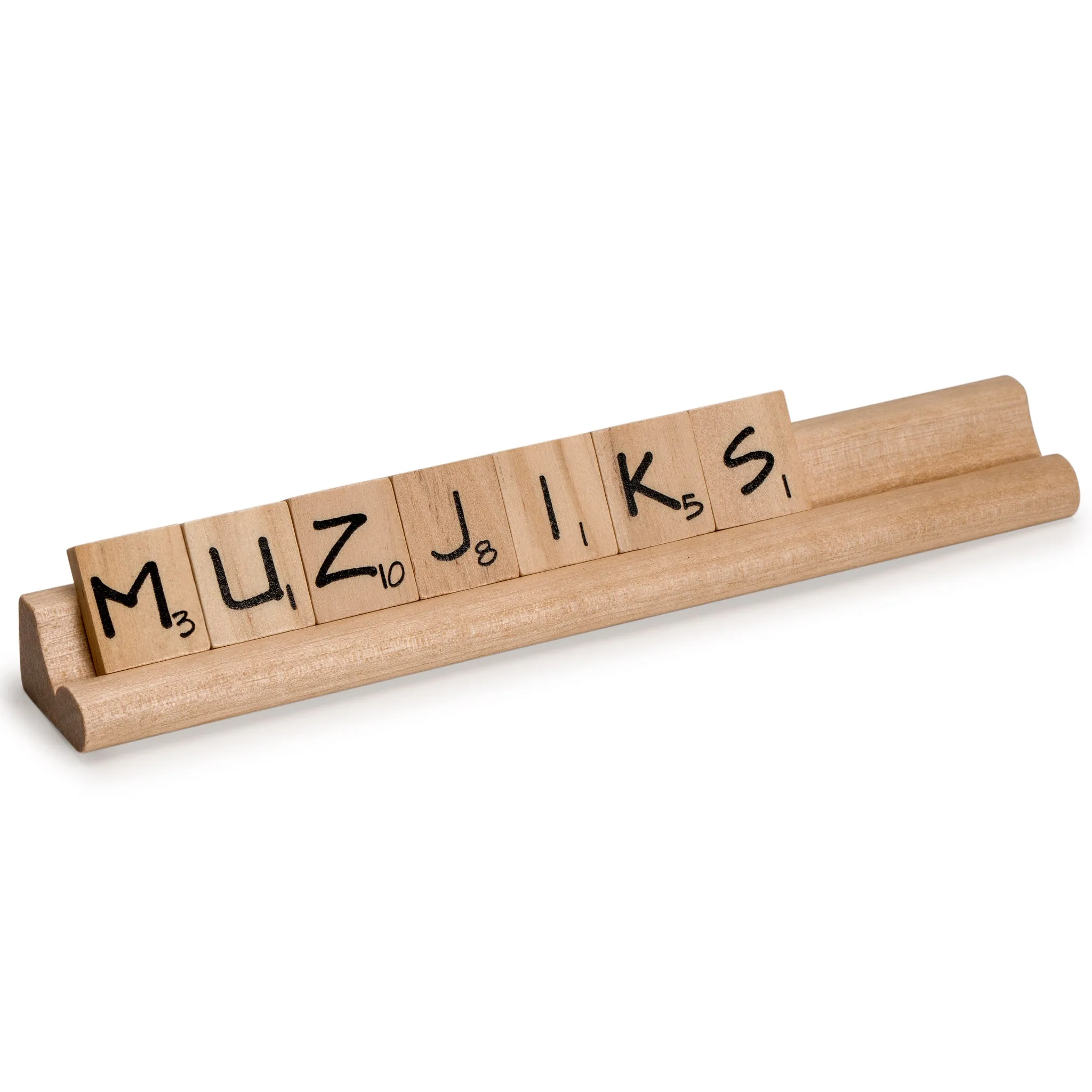 Wooden Racks/Holder for Scrabble Tiles (Set of 10)