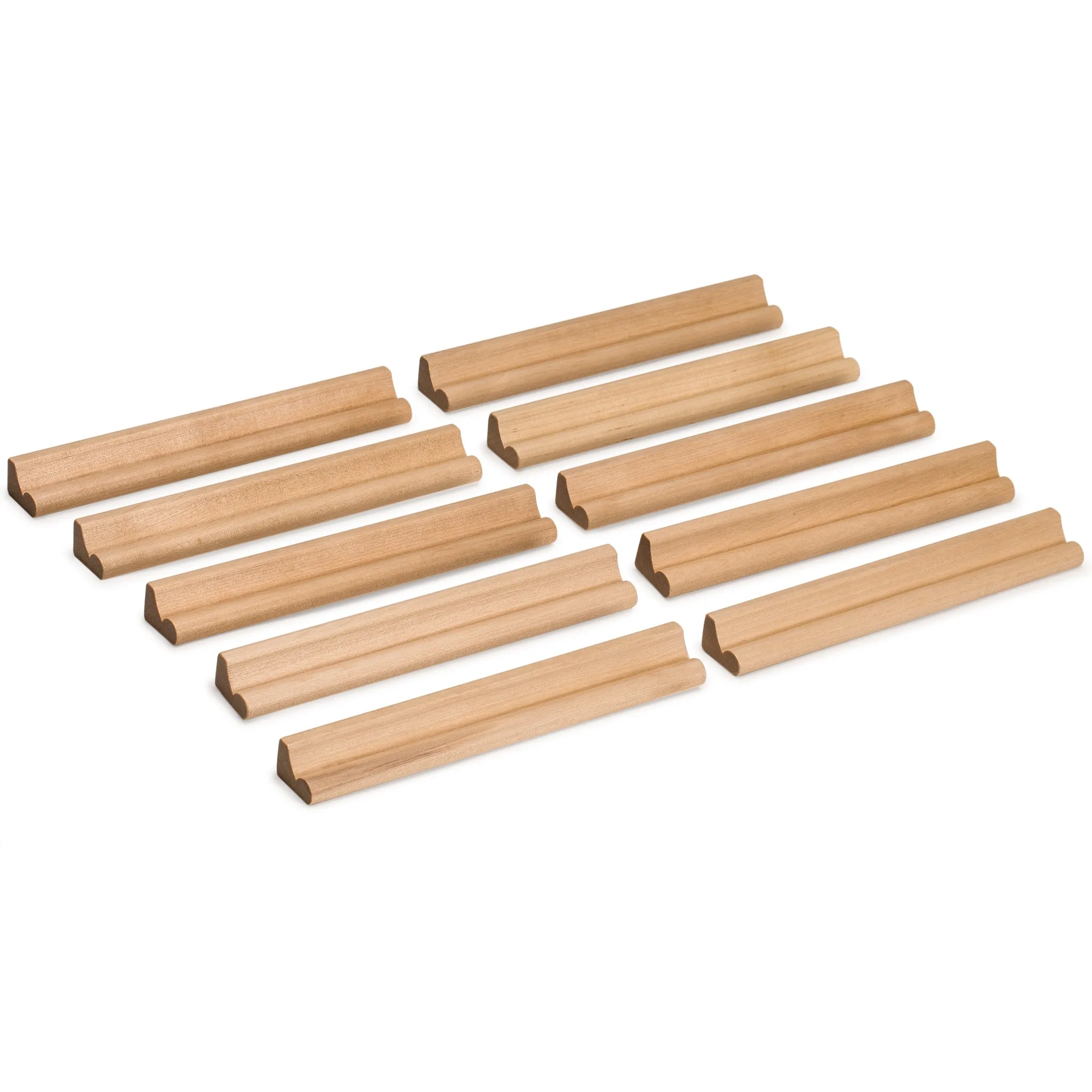 Wooden Racks/Holder for Scrabble Tiles (Set of 10)